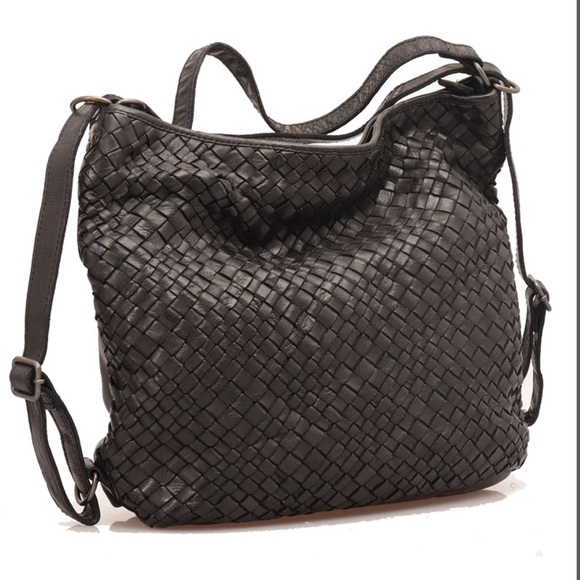 Gianni Conti Handbags - GIANNI CONTI Backpack Portability Women's Bag in Brown Braided Leather
